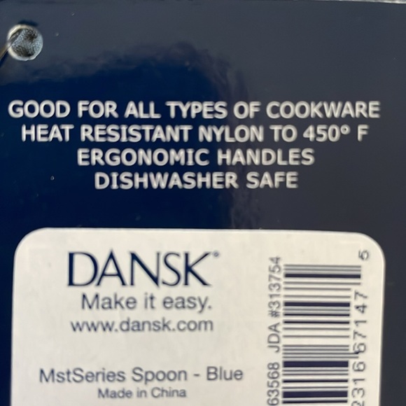 NEW vintage Dansk cooks Spoon,heat resistant 450F nylon head, ergonomic handle - Picture 3 of 7